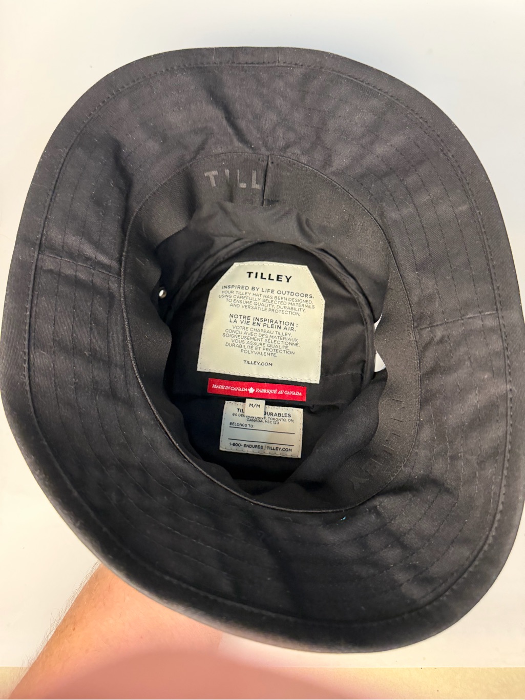 Tilley Black Cotton Bucket Hat - Classic Men's Hat — image 7 of 8